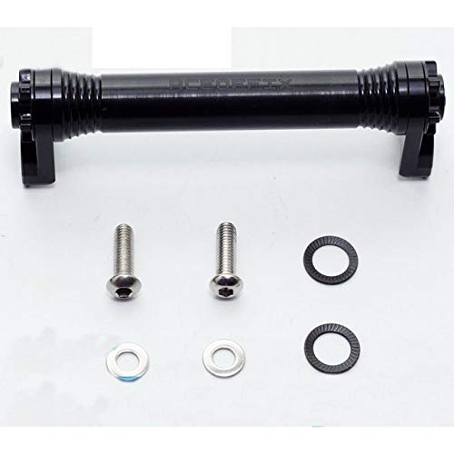 Aceoffix Folding Bike Racks Easy Wheels Extension bar for Brompton Bicycle Wheels Cline Shrink Rod Telescopic Rod 66g(Black - Image 1